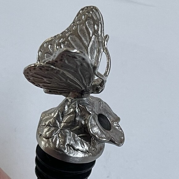 Butterfly Flower Wine Bottle Pourer Metal Gifts Liquor Bottle Spout - Picture 5 of 8